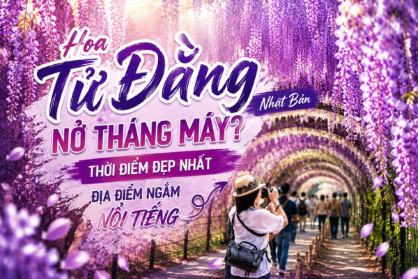 Hoa Tử Đằng Nhật Bản Nở Tháng Mấy? Thời Điểm Đẹp Nhất, Địa Điểm Ngắm Nổi Tiếng