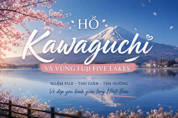 Hồ Kawaguchi và vùng Fuji Five Lakes: điểm nào ngắm Phú Sĩ đẹp nhất và nên đi theo mùa nào?