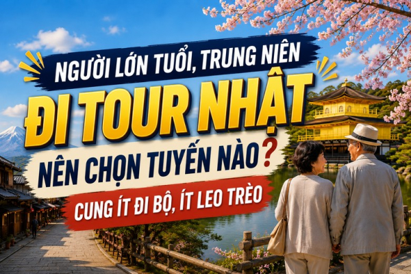 Người Lớn Tuổi, Trung Niên Đi Tour Nhật Nên Chọn Tuyến Nào?