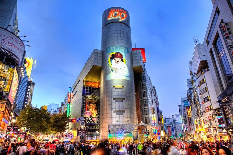 Khu mua sắm Shibuya 109 và phố Center Gai