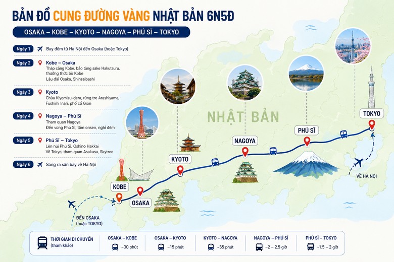 Cung đường vàng Nhật Bản