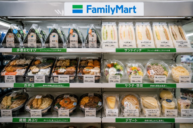 Quầy bán đồ ăn tại Familymart